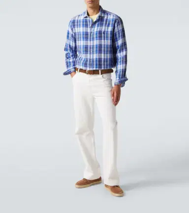 Polo Ralph Lauren Checked linen shirt | Thumbnail 3 Polo Ralph Lauren Checked linen shirt | Thumbnail 3