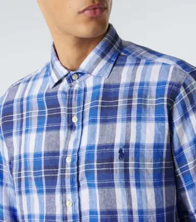 Polo Ralph Lauren Checked linen shirt | Thumbnail 4 Polo Ralph Lauren Checked linen shirt | Thumbnail 4
