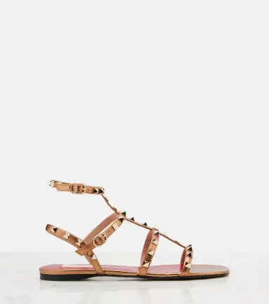 Valentino Garavani Rockstud metallic leather sandals | Thumbnail 4 Valentino Garavani Rockstud metallic leather sandals | Thumbnail 4