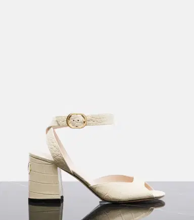 Valentino Garavani Fawcette croc-effect leather sandals | Thumbnail 3 Valentino Garavani Fawcette croc-effect leather sandals | Thumbnail 3
