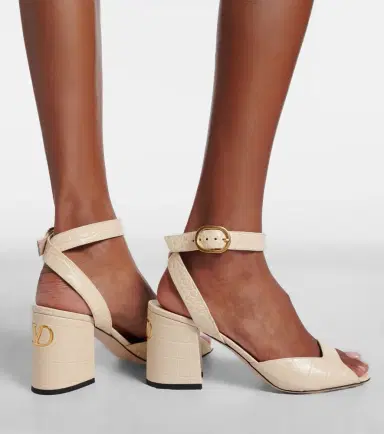 Valentino Garavani Fawcette croc-effect leather sandals | Thumbnail 6 Valentino Garavani Fawcette croc-effect leather sandals | Thumbnail 6