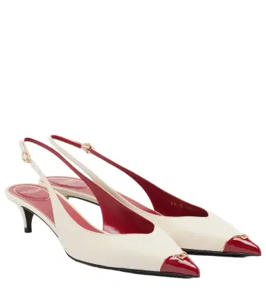Valentino Garavani Heartip leather slingback pumps | Thumbnail 1 Valentino Garavani Heartip leather slingback pumps | Thumbnail 1