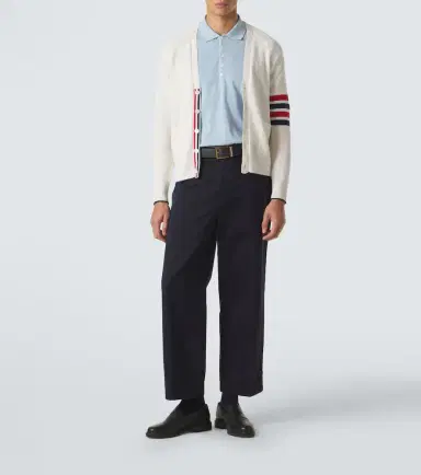 Thom Browne 4-Bar linen and cotton cardigan | Thumbnail 4 Thom Browne 4-Bar linen and cotton cardigan | Thumbnail 4