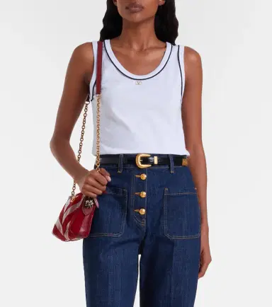 Valentino VLogo cotton jersey tank top | Thumbnail 2 Valentino VLogo cotton jersey tank top | Thumbnail 2