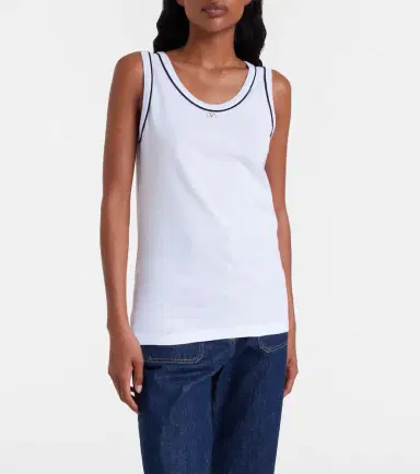 Valentino VLogo cotton jersey tank top | Thumbnail 5 Valentino VLogo cotton jersey tank top | Thumbnail 5