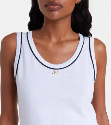 Valentino VLogo cotton jersey tank top | Thumbnail 6 Valentino VLogo cotton jersey tank top | Thumbnail 6