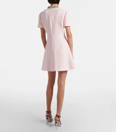 Valentino Embellished tweed minidress | Thumbnail 3 Valentino Embellished tweed minidress | Thumbnail 3