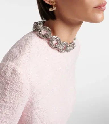 Valentino Embellished tweed minidress | Thumbnail 4 Valentino Embellished tweed minidress | Thumbnail 4