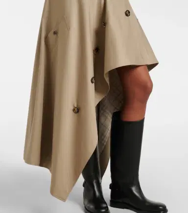 Burberry Heather asymmetric cotton midi skirt | Thumbnail 2 Burberry Heather asymmetric cotton midi skirt | Thumbnail 2