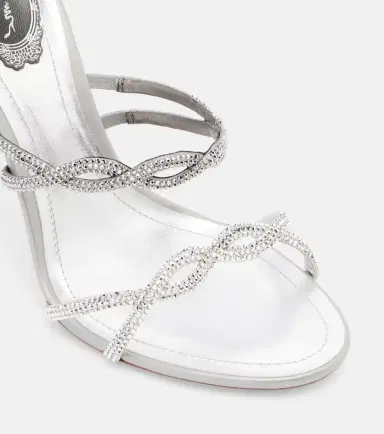 René Caovilla Cleo embellished satin sandals | Thumbnail 2 René Caovilla Cleo embellished satin sandals | Thumbnail 2