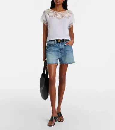 Nili Lotan Cobain denim shorts | Thumbnail 3 Nili Lotan Cobain denim shorts | Thumbnail 3