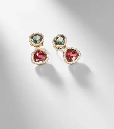 Octavia Elizabeth Two Drop Kaleidoscope 18kt gold earrings with tourmalines and diamonds | Thumbnail 5 Octavia Elizabeth Two Drop Kaleidoscope 18kt gold earrings with tourmalines and diamonds | Thumbnail 5