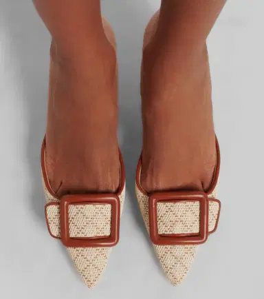 Manolo Blahnik Maysale leather-trimmed mules | Thumbnail 6 Manolo Blahnik Maysale leather-trimmed mules | Thumbnail 6
