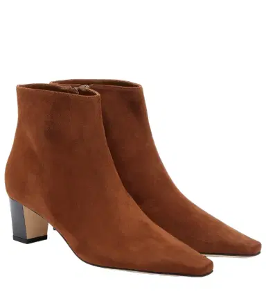 Manolo Blahnik Jaima suede ankle boots | Thumbnail 1 Manolo Blahnik Jaima suede ankle boots | Thumbnail 1