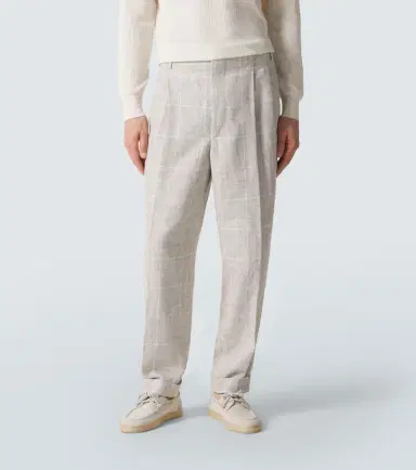 Brunello Cucinelli Prince of Wales check linen-blend suit | Thumbnail 2 Brunello Cucinelli Prince of Wales check linen-blend suit | Thumbnail 2