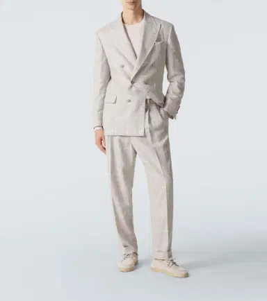 Brunello Cucinelli Prince of Wales check linen-blend suit | Thumbnail 6 Brunello Cucinelli Prince of Wales check linen-blend suit | Thumbnail 6