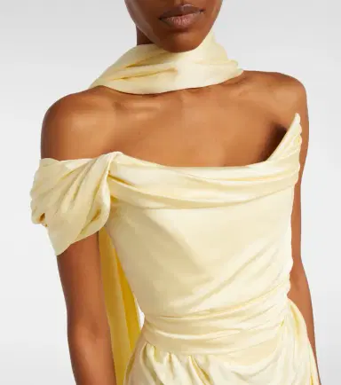 Vivienne Westwood Nova Vixen scarf-detail satin bustier gown | Thumbnail 4 Vivienne Westwood Nova Vixen scarf-detail satin bustier gown | Thumbnail 4