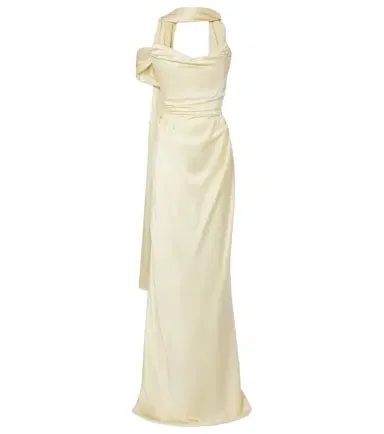 Vivienne Westwood Nova Vixen scarf-detail satin bustier gown | Thumbnail 1 Vivienne Westwood Nova Vixen scarf-detail satin bustier gown | Thumbnail 1