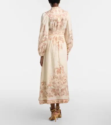 Zimmermann Indra floral linen midi dress | Thumbnail 4 Zimmermann Indra floral linen midi dress | Thumbnail 4