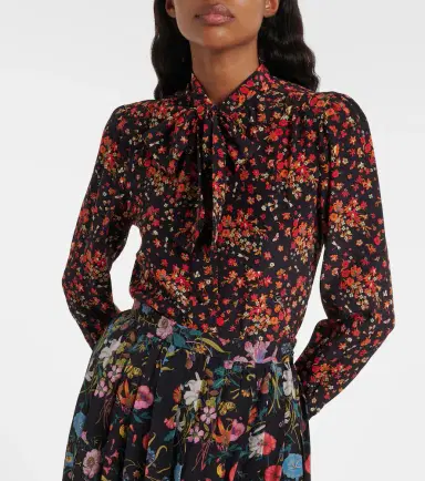 Gucci Bow-detail floral silk blouse | Thumbnail 4 Gucci Bow-detail floral silk blouse | Thumbnail 4