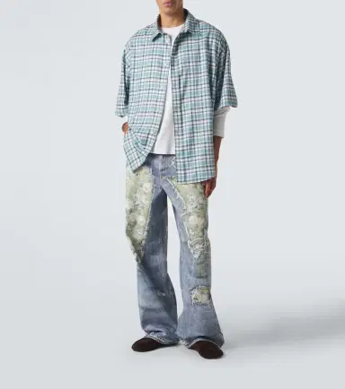 Acne Studios Plaid oversized flannel shirt | Thumbnail 4 Acne Studios Plaid oversized flannel shirt | Thumbnail 4