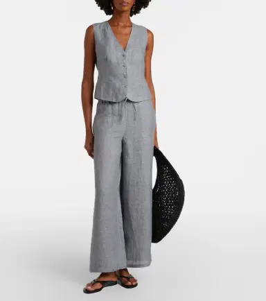 Eres Créatif linen vest | Thumbnail 6 Eres Créatif linen vest | Thumbnail 6