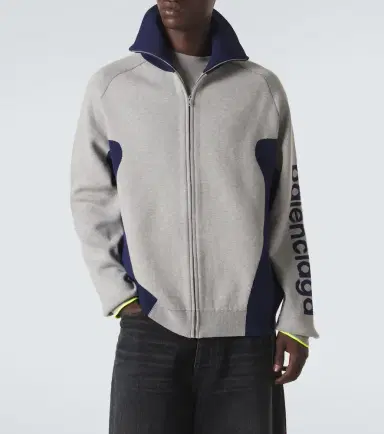 Balenciaga Bodies cotton-blend zip-up cardigan | Thumbnail 4 Balenciaga Bodies cotton-blend zip-up cardigan | Thumbnail 4