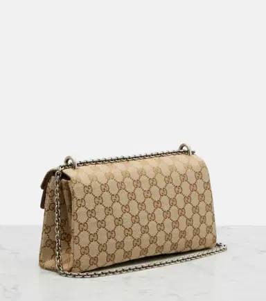 Gucci Dionysus GG canvas Small suede-trimmed crossbody bag | Thumbnail 4 Gucci Dionysus GG canvas Small suede-trimmed crossbody bag | Thumbnail 4