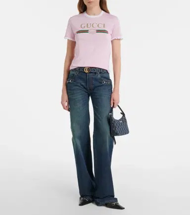 Gucci Lady Lunetta Small GG denim shoulder bag | Thumbnail 5 Gucci Lady Lunetta Small GG denim shoulder bag | Thumbnail 5