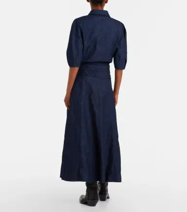 Gabriela Hearst Zivan cotton and linen denim midi skirt | Thumbnail 2 Gabriela Hearst Zivan cotton and linen denim midi skirt | Thumbnail 2