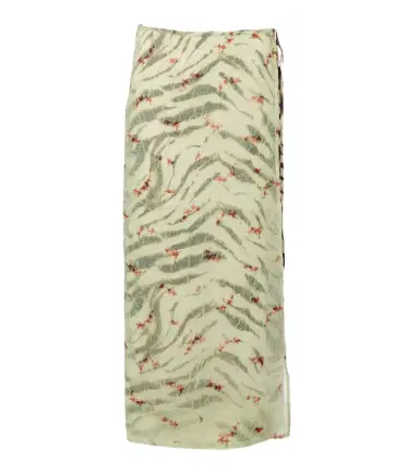 Ganni Printed organza wrap skirt | Thumbnail 1 Ganni Printed organza wrap skirt | Thumbnail 1