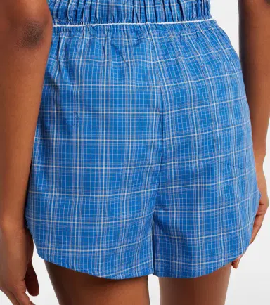 Faithfull Leya plaid cotton shorts | Thumbnail 5 Faithfull Leya plaid cotton shorts | Thumbnail 5