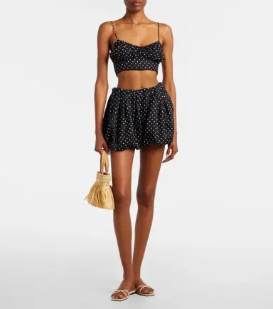 Faithfull Lucia polka-dot linen shorts | Thumbnail 5 Faithfull Lucia polka-dot linen shorts | Thumbnail 5