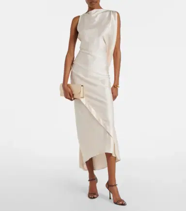 Victoria Beckham Dorian East-West satin clutch | Thumbnail 4 Victoria Beckham Dorian East-West satin clutch | Thumbnail 4