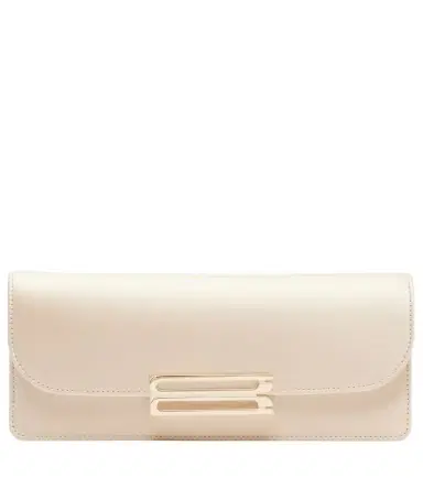 Victoria Beckham Dorian East-West satin clutch | Thumbnail 1 Victoria Beckham Dorian East-West satin clutch | Thumbnail 1