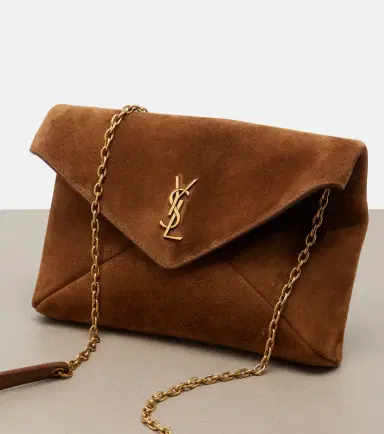 Saint Laurent Cassandre Small suede pouch | Thumbnail 2 Saint Laurent Cassandre Small suede pouch | Thumbnail 2
