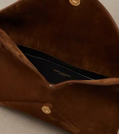 Saint Laurent Cassandre Small suede pouch | Thumbnail 3 Saint Laurent Cassandre Small suede pouch | Thumbnail 3