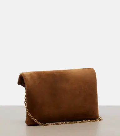 Saint Laurent Cassandre Small suede pouch | Thumbnail 4 Saint Laurent Cassandre Small suede pouch | Thumbnail 4