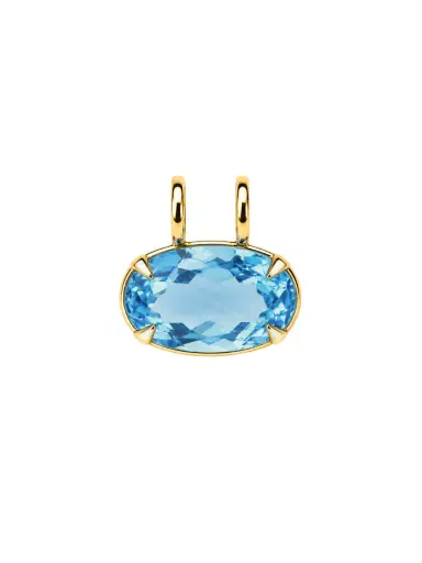 Wish Fine Jewelry 31.08ct Sky Blue Topaz 18K Gold Oval Pendant | Thumbnail 1 Wish Fine Jewelry 31.08ct Sky Blue Topaz 18K Gold Oval Pendant | Thumbnail 1