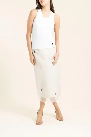 BERNADETTE Marcel Top - Ivory Black Rose | Thumbnail 2 BERNADETTE Marcel Top - Ivory Black Rose | Thumbnail 2