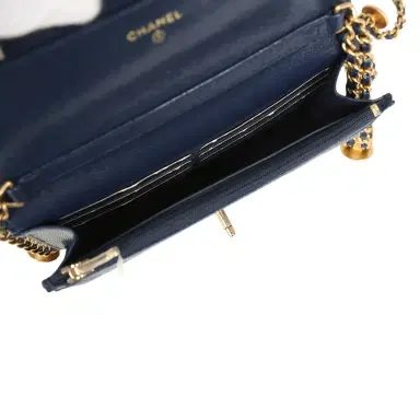 Chanel Chanel "Twist Your Buttons" Wallet On Chain WOC Navy Blue Shiny Caviar Antique Gold Hardware | Thumbnail 11 Chanel Chanel "Twist Your Buttons" Wallet On Chain WOC Navy Blue Shiny Caviar Antique Gold Hardware | Thumbnail 11