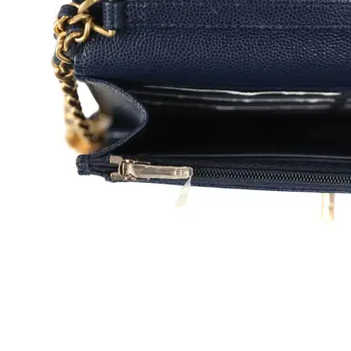 Chanel Chanel "Twist Your Buttons" Wallet On Chain WOC Navy Blue Shiny Caviar Antique Gold Hardware | Thumbnail 12 Chanel Chanel "Twist Your Buttons" Wallet On Chain WOC Navy Blue Shiny Caviar Antique Gold Hardware | Thumbnail 12