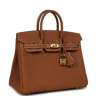 HERMÈS Hermes Birkin 25 Gold Togo Gold Hardware | Thumbnail 2 HERMÈS Hermes Birkin 25 Gold Togo Gold Hardware | Thumbnail 2