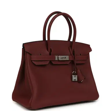 HERMÈS Hermes Birkin 30 Rouge H Togo Palladium Hardware | Thumbnail 2 HERMÈS Hermes Birkin 30 Rouge H Togo Palladium Hardware | Thumbnail 2