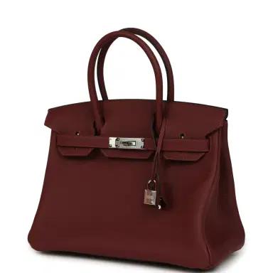 HERMÈS Hermes Birkin 30 Rouge H Togo Palladium Hardware | Thumbnail 5 HERMÈS Hermes Birkin 30 Rouge H Togo Palladium Hardware | Thumbnail 5