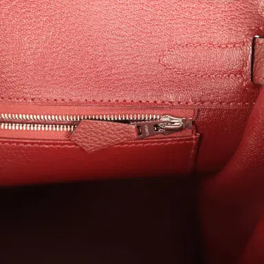 HERMÈS Hermes Birkin 30 Rouge H Togo Palladium Hardware | Thumbnail 9 HERMÈS Hermes Birkin 30 Rouge H Togo Palladium Hardware | Thumbnail 9