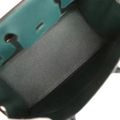 HERMÈS Hermes Birkin 30 Vert Cypress Chevre Coromandel Palladium Hardware | Thumbnail 8 HERMÈS Hermes Birkin 30 Vert Cypress Chevre Coromandel Palladium Hardware | Thumbnail 8