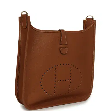 HERMÈS Hermes Evelyne III PM Gold Clemence Gold Hardware | Thumbnail 2 HERMÈS Hermes Evelyne III PM Gold Clemence Gold Hardware | Thumbnail 2