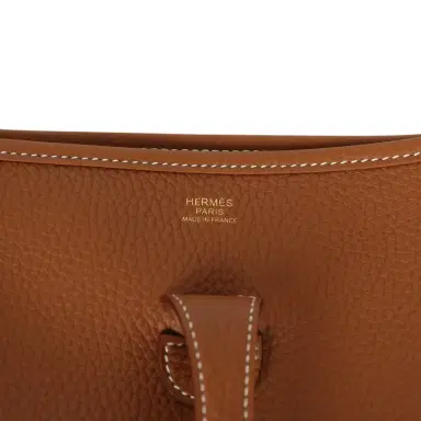 HERMÈS Hermes Evelyne III PM Gold Clemence Gold Hardware | Thumbnail 7 HERMÈS Hermes Evelyne III PM Gold Clemence Gold Hardware | Thumbnail 7