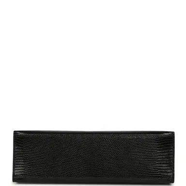 HERMÈS Hermes Kelly Pochette Black Varanus Niloticus Lizard Palladium Hardware | Thumbnail 6 HERMÈS Hermes Kelly Pochette Black Varanus Niloticus Lizard Palladium Hardware | Thumbnail 6